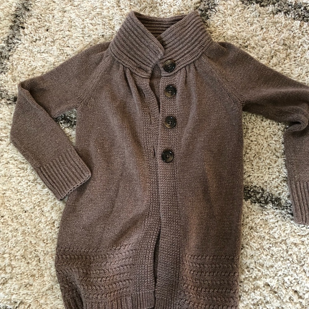Tunic length cardigan
